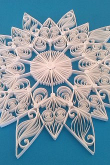 Quilling grande floco de neve