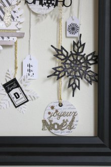 Floco de neve de papel preto
