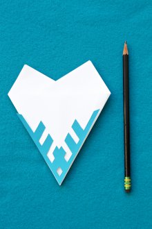 Floco de neve de papel hexagonal