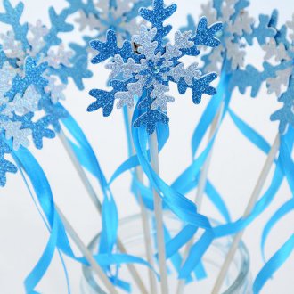 Decoração de floco de neve de papel