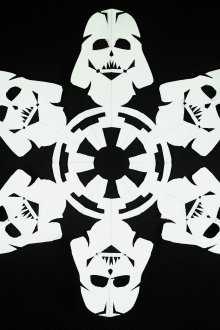Flocos de neve de papel de Star Wars