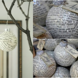 Papier-mâché Christmas-tree decorations