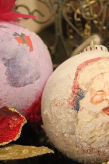 Christmas tree decorations vintage