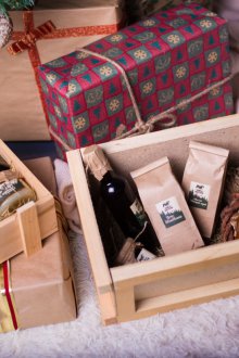 New Year's gift in a box