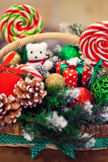 New Year's gift with candy
