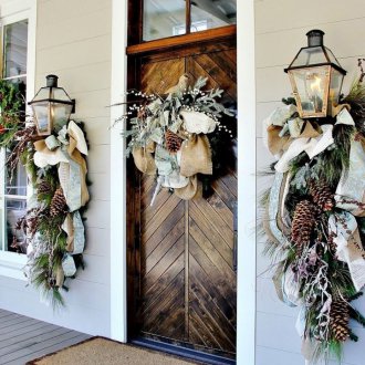 Porch christmas decoration