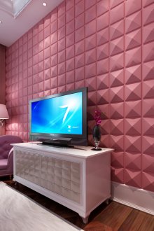 Painéis de PVC rosa