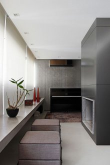 Painéis de PVC cinza