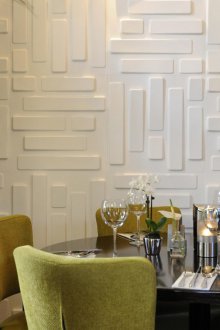 Painéis de PVC na sala de jantar