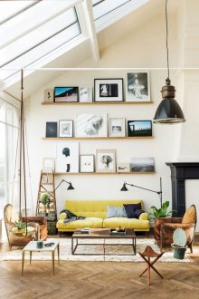 Muebles tapizados en estilo loft.