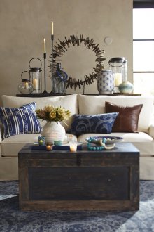 Muebles de estilo americano azul
