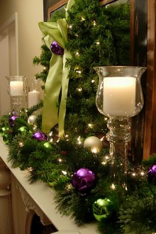 Ghirlanda di Capodanno con giocattoli