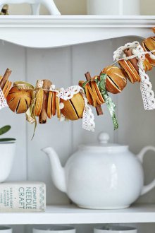 Ghirlanda di Capodanno con cannella