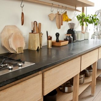 Loft tarzı vanilyalı mutfak