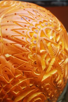 Halloween sculpture citrouille