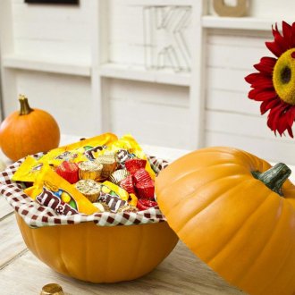 Boîte de bonbons citrouille d'Halloween