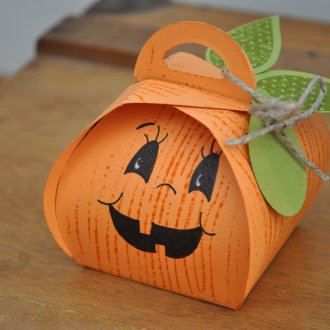 Boîte de citrouille d'Halloween