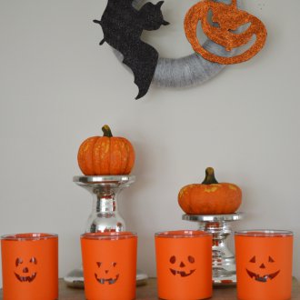 Décor de bougie d'Halloween