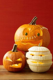 Citrouilles d'Halloween sculpture