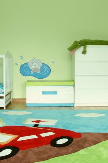 Bir çocuk için yeşil çocuk odası