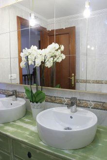 Shabby chic banyo aynası
