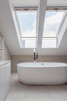 Evde kombine banyo