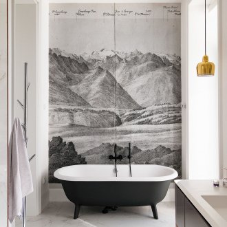 Fotoğraflı kombine banyo duvar kağıdı