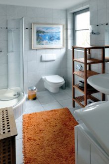 Pencereli birleşik banyo