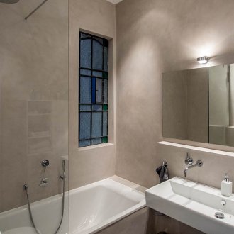 Alçı ile ortak banyo