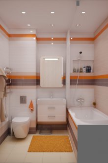 Kombine parlak banyo