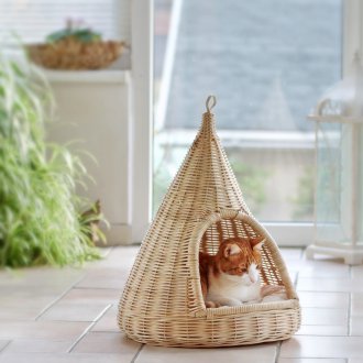 Wicker Cat House