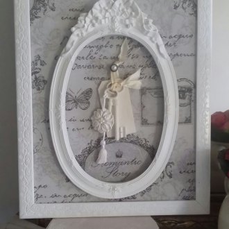 Decoración de marco de foto tallada