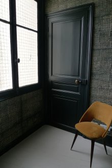 Bir çatı ile koridor dekorasyon duvar kağıdı