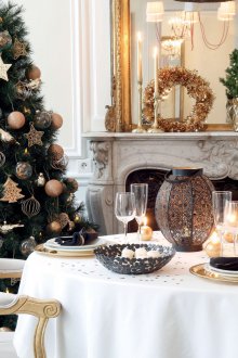 Composition de Noël dans un studio