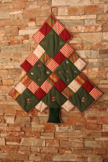 Décoration d'une pièce de style patchwork pour la nouvelle année