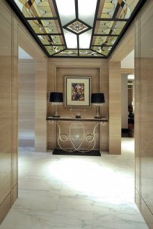 Glasmalerei Decke in der Lobby