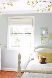Quarto infantil em estilo provençal é pequeno