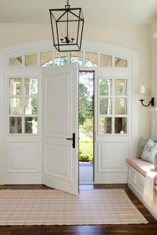 Interior arch with door