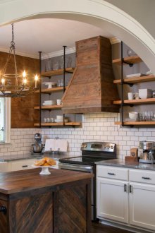 Rustic interior arch