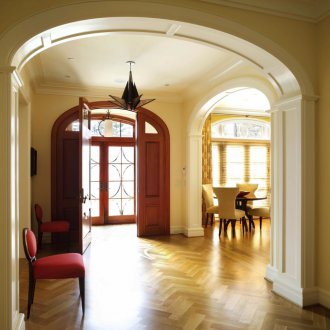Interior arch in the corridor