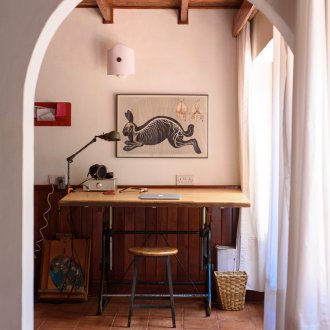 Arch interior painted