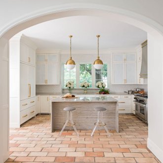 Interior arch in the kitchen