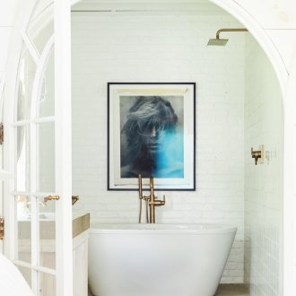 Arch interior in a bathroom