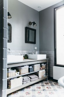 Muebles de baño tallados