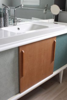 Muebles de baño estampados