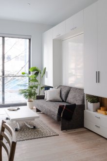 Innenbeleuchtung des Studio-Apartments