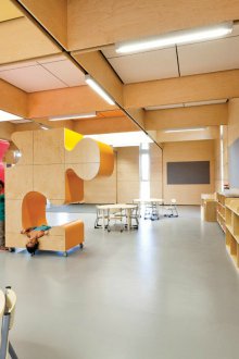 Kontrplak ile anaokulu grubu dekorasyon