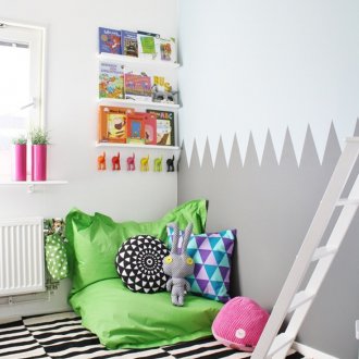 Enger Kindergarten mit einer weichen Ecke