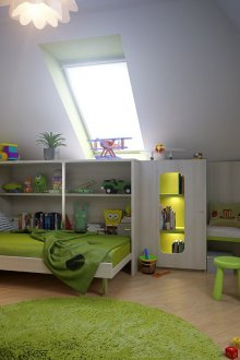 Küçük bir çocuk için tavan arası
