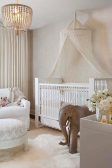 Children's zone for the newborn is white